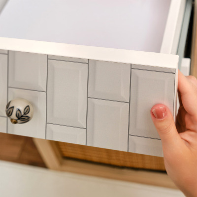 Sticker sur meuble Carrelage blanc