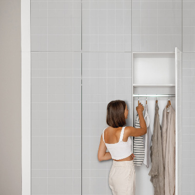 Papier adhésif sur meuble Carreaux gris