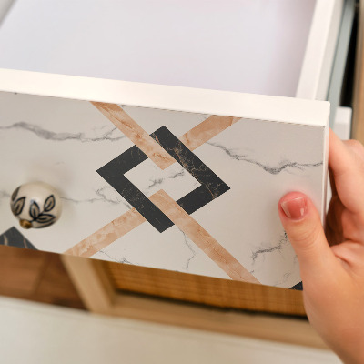 Sticker sur meuble Tresse sur marbre