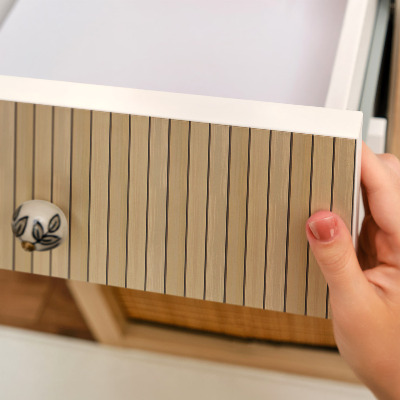 Papier à coller sur meuble Lattes de bois