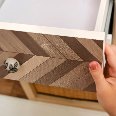 Adhésif pour meuble Chevrons en bois