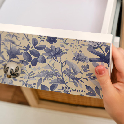 Papier à coller sur meuble Motif floral