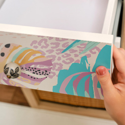 Papier adhésif pour meuble Exotisme coloré