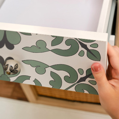 Adhésif pour meuble Ornement vert