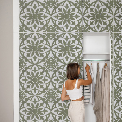 Papier adhésif pour meuble Feuilles vertes