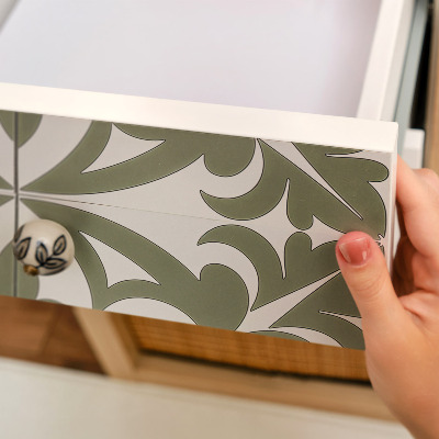 Papier adhésif pour meuble Feuilles vertes