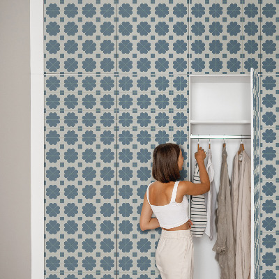 Papier adhésif sur meuble Géométrie florale