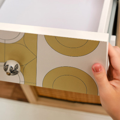 Film adhésif pour meuble Roues de moutarde