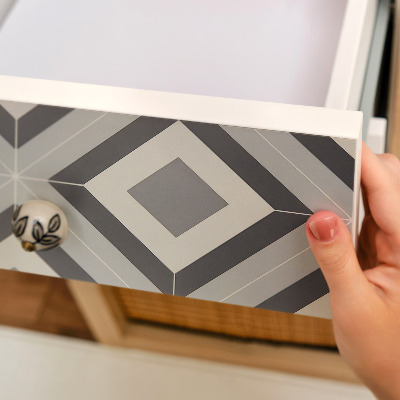 Papier adhésif sur meuble Carreaux géométriques