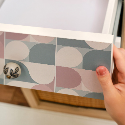 Adhésif pour meuble Pastels géométriques
