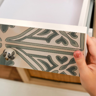 Papier adhésif sur meuble Carreaux anciens