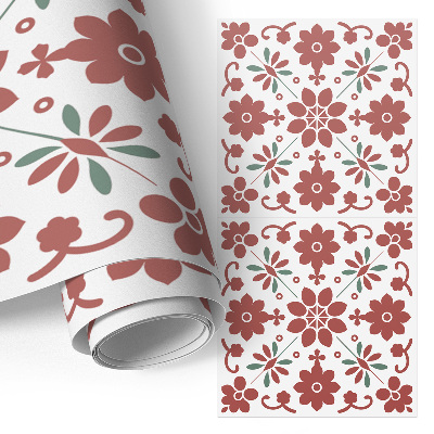 Film adhésif pour meuble Fleurs folkloriques