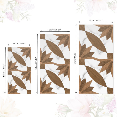 Papier à coller sur meuble Bois et marbre