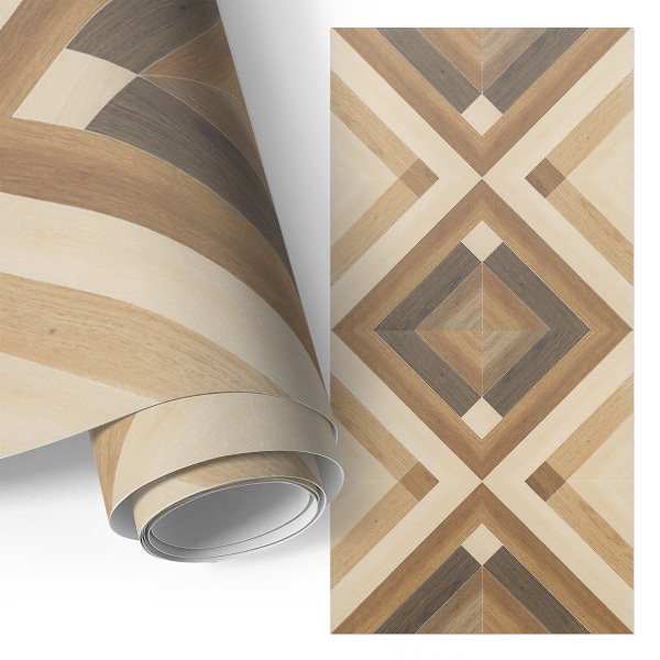 Adhésif pour meuble Mosaïque en bois