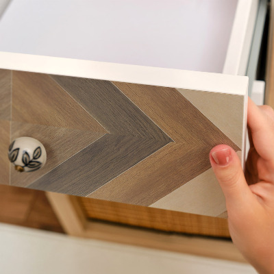 Adhésif pour meuble Mosaïque en bois