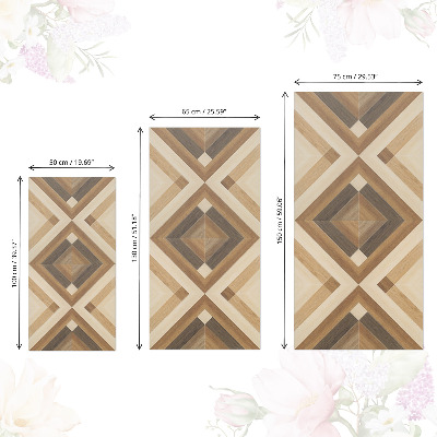 Adhésif pour meuble Mosaïque en bois