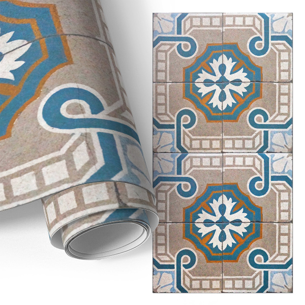 Papier adhésif sur meuble Carreaux anciens