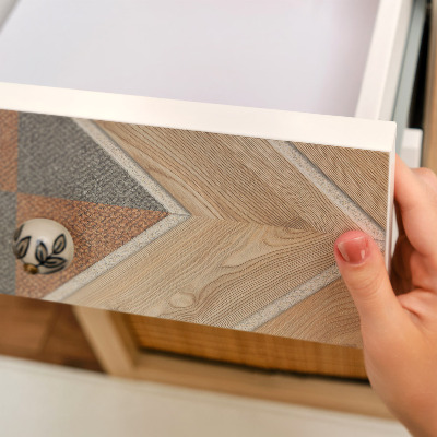 Papier à coller sur meuble Mosaïque en bois