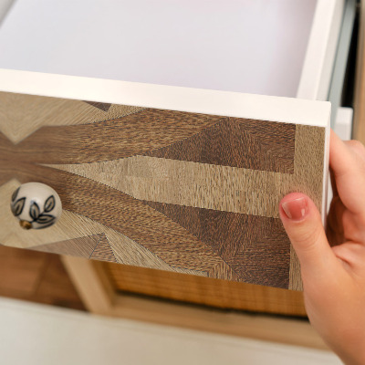 Papier adhésif sur meuble Roues en bois