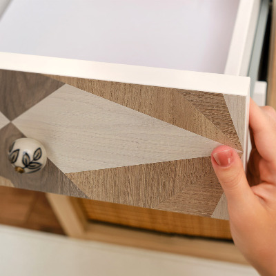 Papier à coller sur meuble Ornements en bois