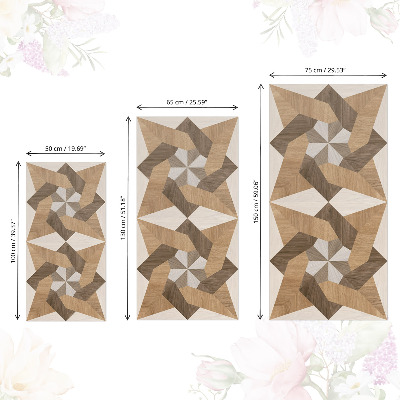 Papier à coller sur meuble Ornements en bois