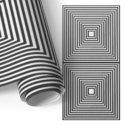 Sticker sur meuble Illusion des carrés