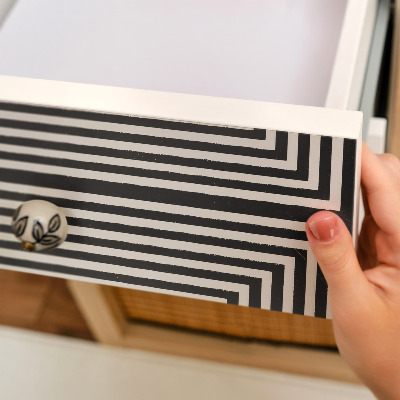 Sticker sur meuble Illusion des carrés