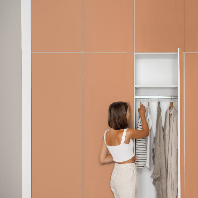 Papier adhésif sur meuble Orange pastel