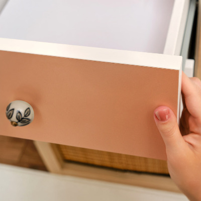 Papier adhésif sur meuble Orange pastel