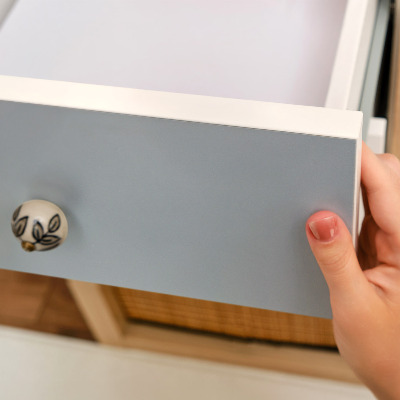 Papier adhésif sur meuble Bleu pastel