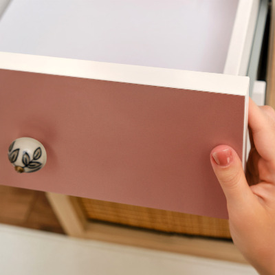 Film adhésif pour meuble Couleur brique