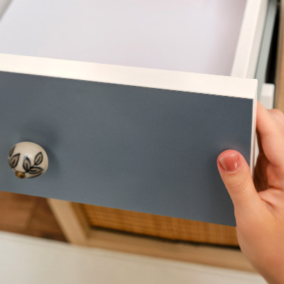 Papier adhésif sur meuble Bleu marine pastel