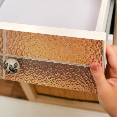 Papier à coller sur meuble Blocs de verre