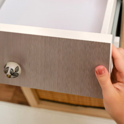 Sticker sur meuble Lignes brunes