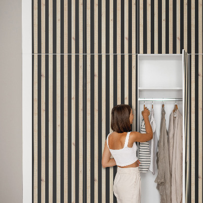 Sticker sur meuble Lattes de bois