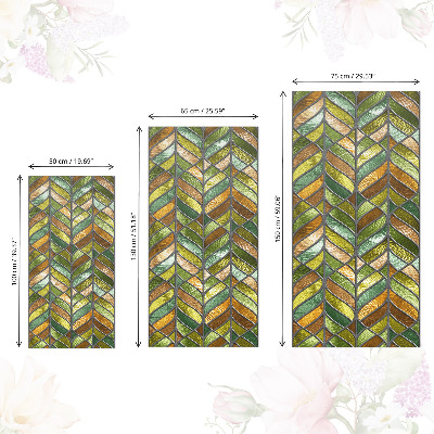 Papier adhésif pour meuble Feuilles de vitrail