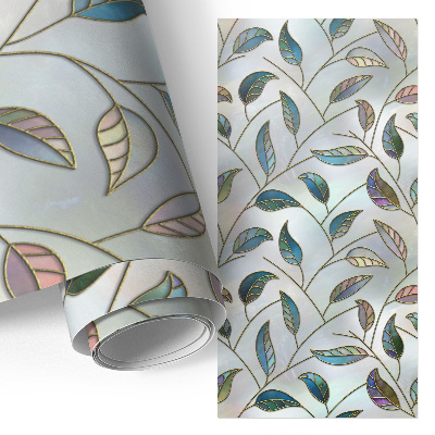 Adhésif pour meuble Feuilles de vitrail