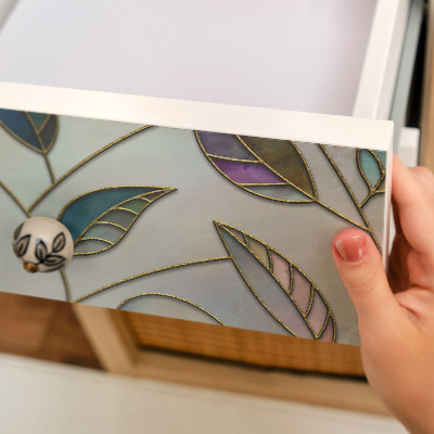 Adhésif pour meuble Feuilles de vitrail