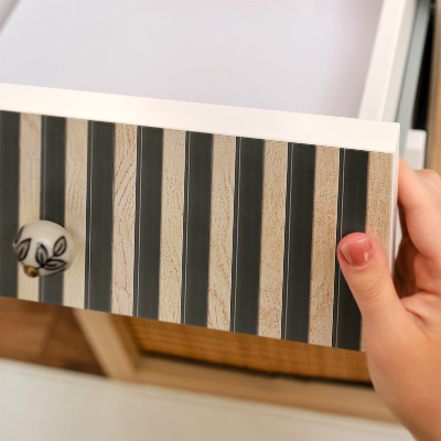 Papier à coller sur meuble Rayures verticales