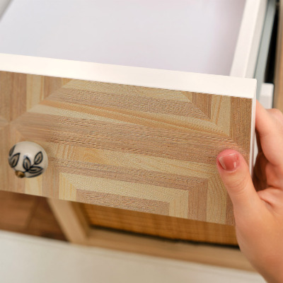 Papier adhésif sur meuble Géométrie en bois