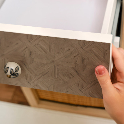 Sticker sur meuble Symétrie du bois