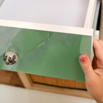 Papier adhésif sur meuble Abstraction verte