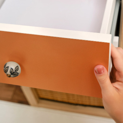 Papier adhésif sur meuble Orange fort