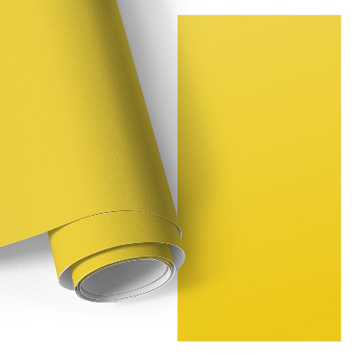 Papier à coller sur meuble Jaune intense
