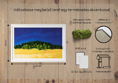 Tableau mousse stabilisée Paysage jaune bleu