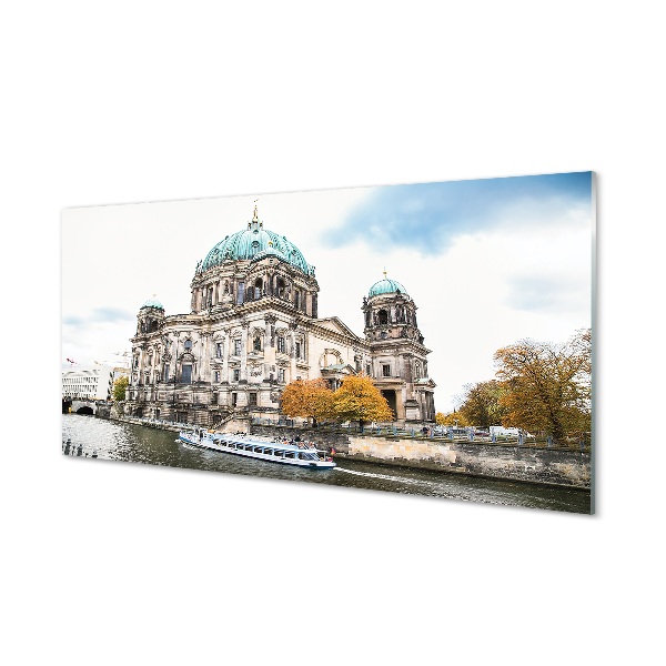 Tableaux sur verre Allemagne cathédrale de berlin rivière