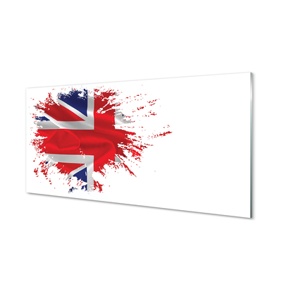 Tableaux sur verre Le drapeau de la grande-bretagne Nagy-Britannia