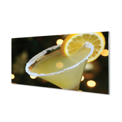 Tableaux sur verre Citron cocktail