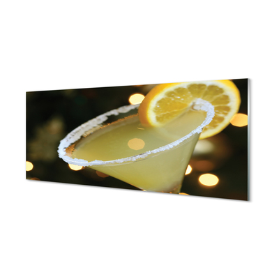 Tableaux sur verre Citron cocktail