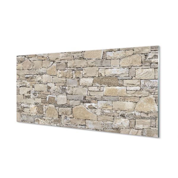 Tableaux sur verre Mur mur de pierre